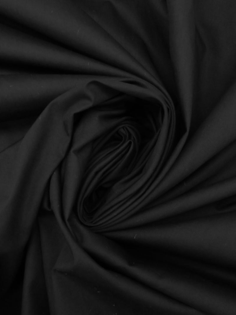 Matte Black 100% Cotton Shirting 56W