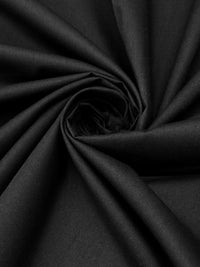 Matte Black 100% Cotton Shirting 56W