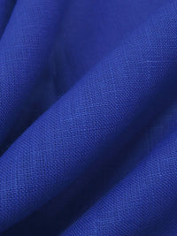 Royal Azure Blue 100% Linen Mid-Weight Woven 54W