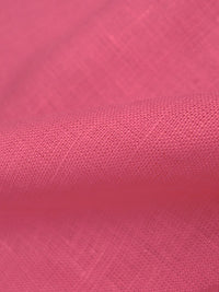 Watermelon Pink 100% Linen Mid-Weight Woven 58W