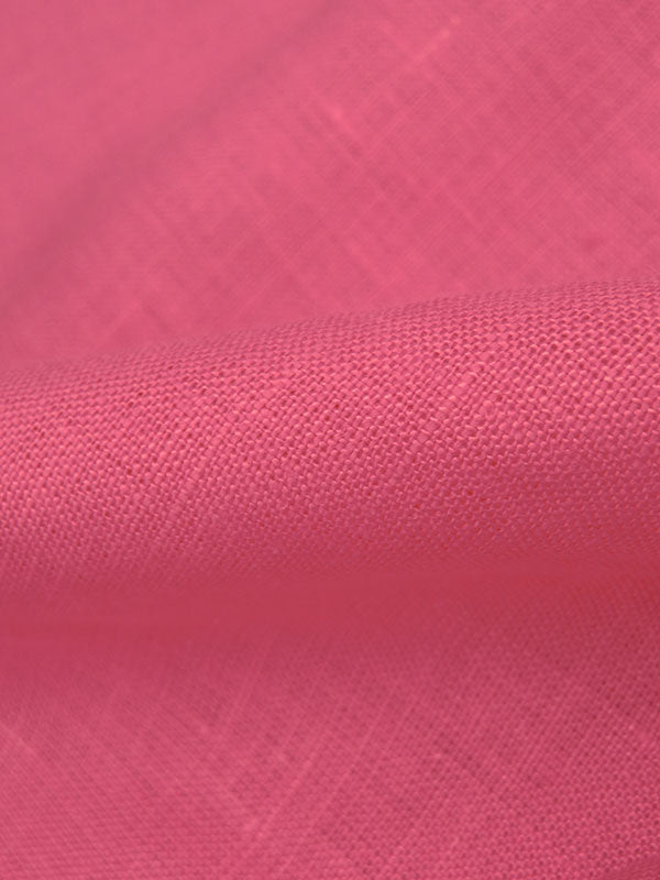 Watermelon Pink 100% Linen Mid-Weight Woven 58W