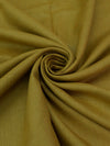 Golden Olive 100% Linen Mid-Weight Woven 58W