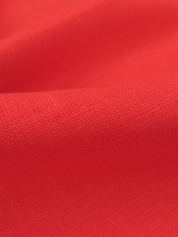 Imperial Red 100% Linen Mid-Weight Woven 58W