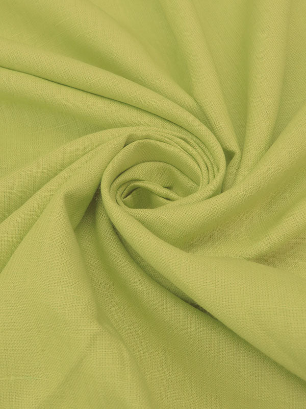 Green Apple 100% Linen Mid-Weight Woven 58W