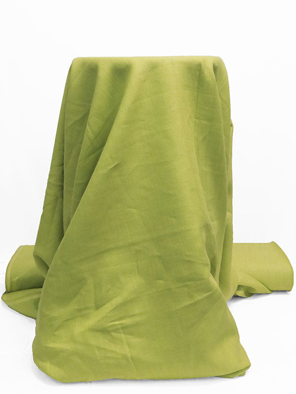 Green Apple 100% Linen Mid-Weight Woven 58W