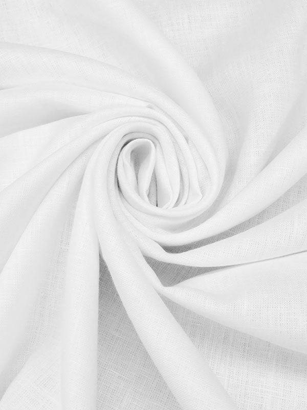 Snow White 100% Linen Mid-Weight Woven 57W