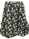 Black/Light Green/White/Marigold 100% Cotton Slight Diagonal Floral Print Crepe Poplin Shirting 56W