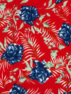 Red/White/Blue 100% Rayon Wavy USA Flag & Fireworks Print Challis 52W