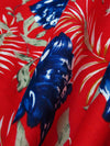 Venetian Red/Dark Blue/White 100% Cotton Floral Print Voile 55W