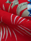 Red/White/Blue 100% Rayon Wavy USA Flag & Fireworks Print Challis 52W