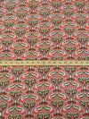 Imperial Red/Black/Pale Pink/Multi 100% Rayon Floral Scrolls Print Challis 56W