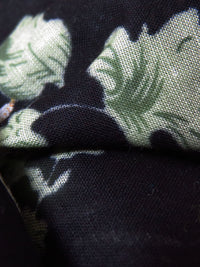 Black/Crimson/Laurel Green 100% Cotton Floral Print Voile 56W