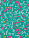 Aqua Green/Light Blue/French Rose/Multi 100% Cotton Floral Print Poplin Shirting 58W