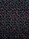 Black/Imperial Red/Cloud Gray 100% Cotton Abstract Floral Print Sateen Shirting 56W