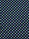 Black/Sky Blue/Lime/Multi 100% Cotton Abstract Dot Print Sateen Shirting 56W