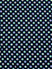 Black/Sky Blue/Lime/Multi 100% Cotton Abstract Dot Print Sateen Shirting 56W