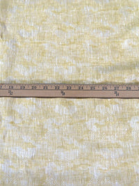 Light Goldenrod/Off-White 100% Linen Abstract Jacquard Design Shirt Weight Woven 58W
