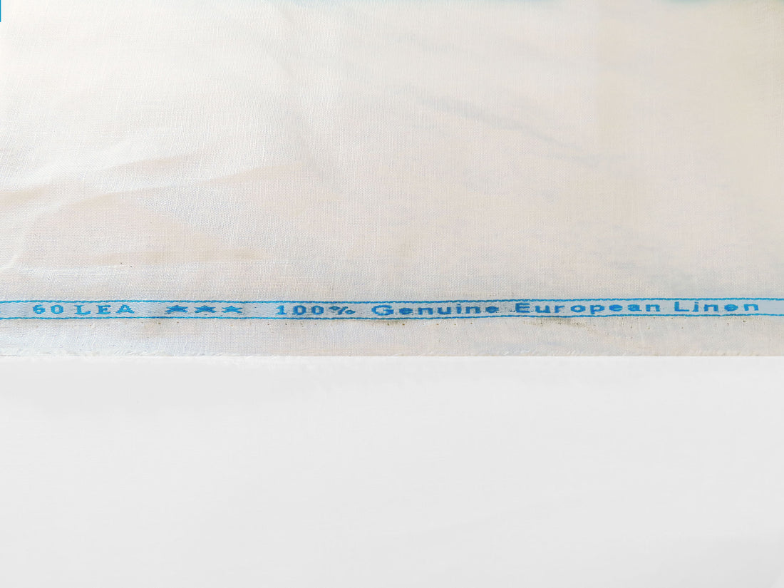 Cream 100% Linen Shirt-Weight Woven 59W