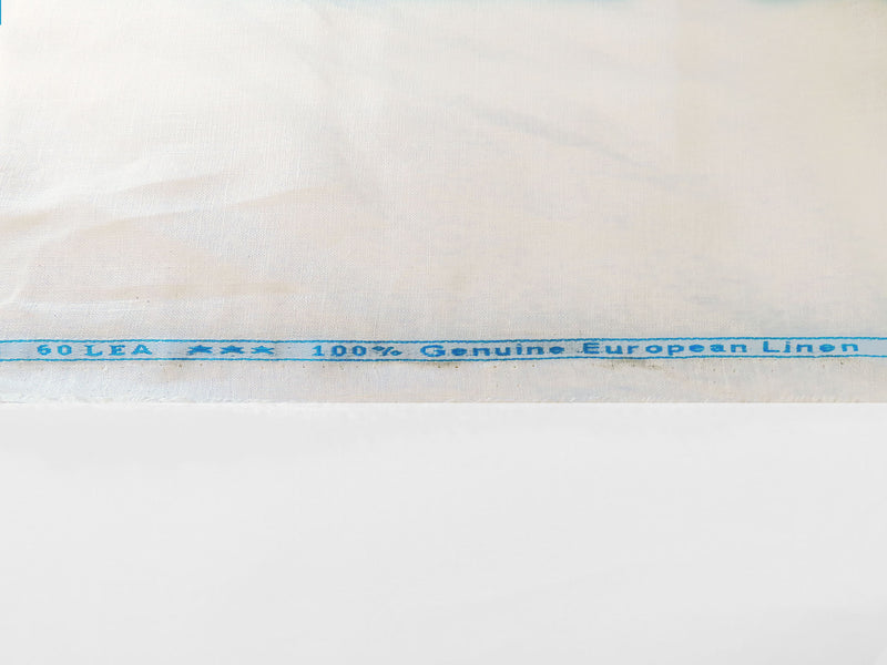 Cream 100% Linen Shirt-Weight Woven 59W