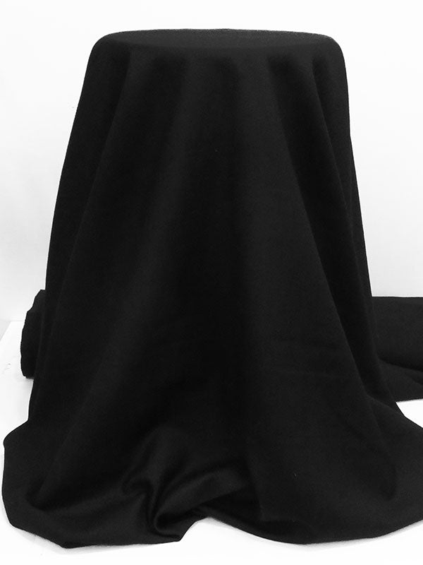 Black Polyester/Wool Crepe Suiting 60W