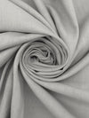 Pale Silver 100% Linen Mid-Weight Woven 58W