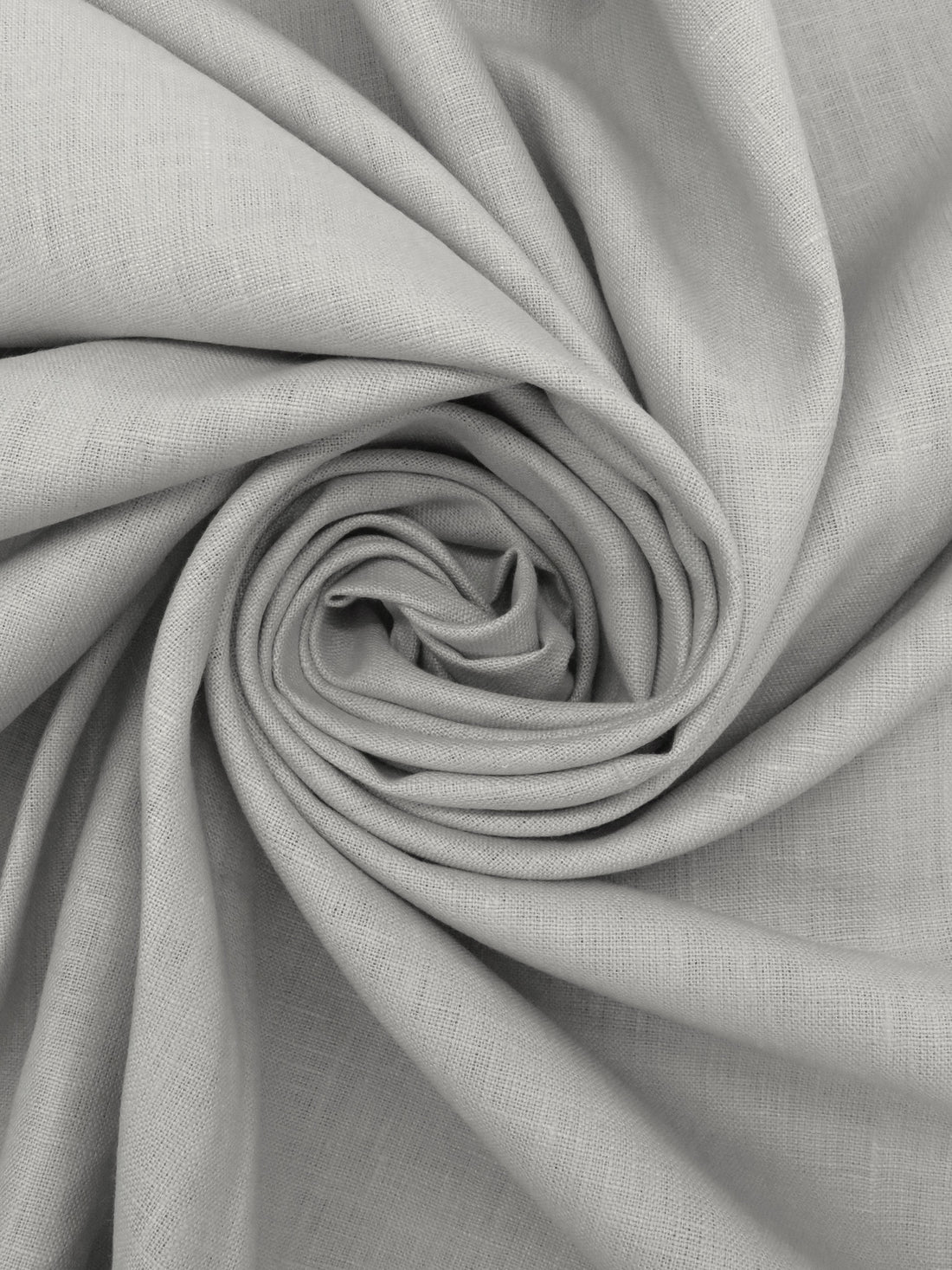 Pale Silver 100% Linen Mid-Weight Woven 58W