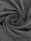 Middle Gray/Dark Gary/Muted Black Wool/Cotton Faint Vertical Stripe Weave Suiting 62W
