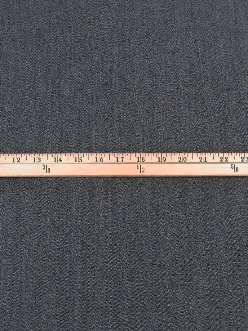 Middle Gray/Dark Gary/Muted Black Wool/Cotton Faint Vertical Stripe Weave Suiting 62W