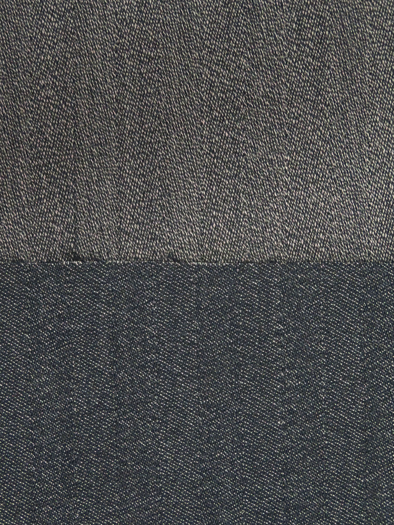 Middle Gray/Dark Gary/Muted Black Wool/Cotton Faint Vertical Stripe Weave Suiting 62W