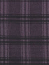 Dark Royal Purple/Black Wool/Polyester Plaid Heavy Flannel Suiting 60W