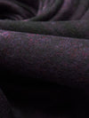 Dark Royal Purple/Black Wool/Polyester Plaid Heavy Flannel Suiting 60W