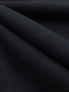 Midnight Navy/Iron Gray 100% Wool Vertical Pinstripe Twill Suiting 62W