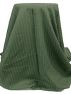 Deep Moss Green/Lamb's Ear Green 100% Linen Vertical Stripe Shirt Weight Woven 60W