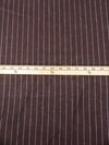 Muted Garnet/Soft Lilac 100% Linen Vertical Stripe Shirt Weight Woven 60W