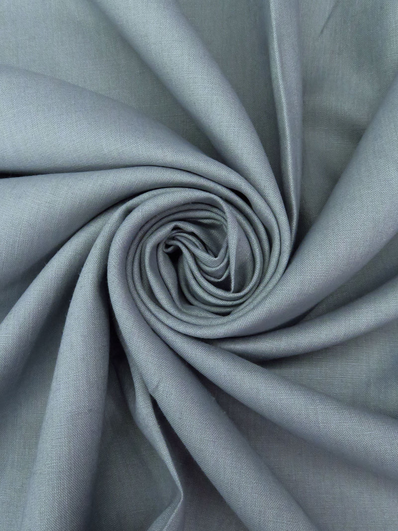 Shale Gray 100% Linen Shirt Weight Woven 58W