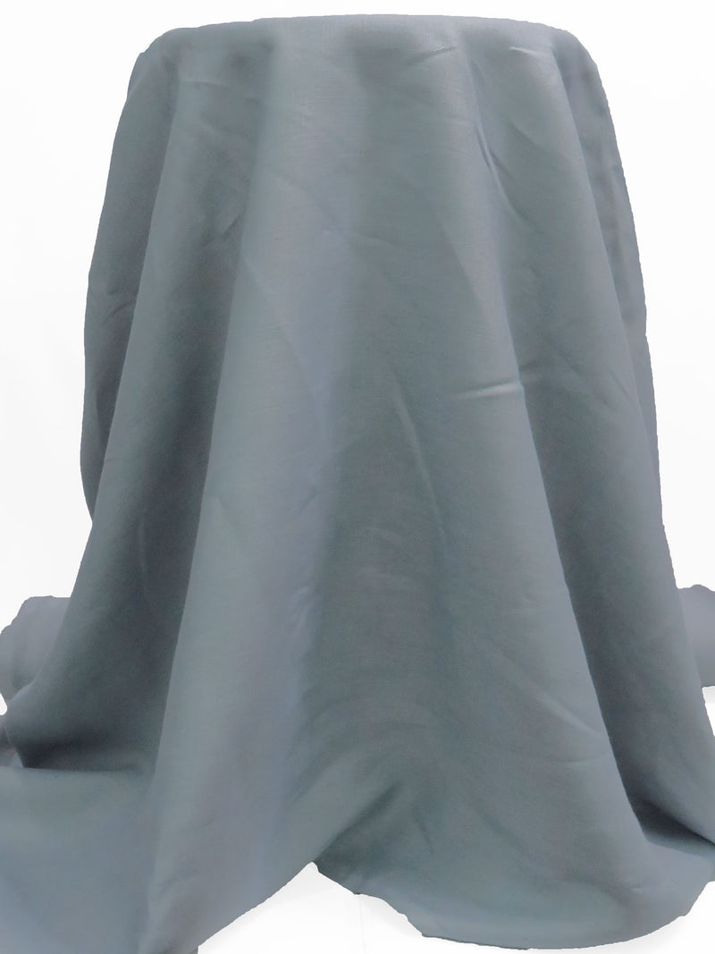 Shale Gray 100% Linen Shirt Weight Woven 58W