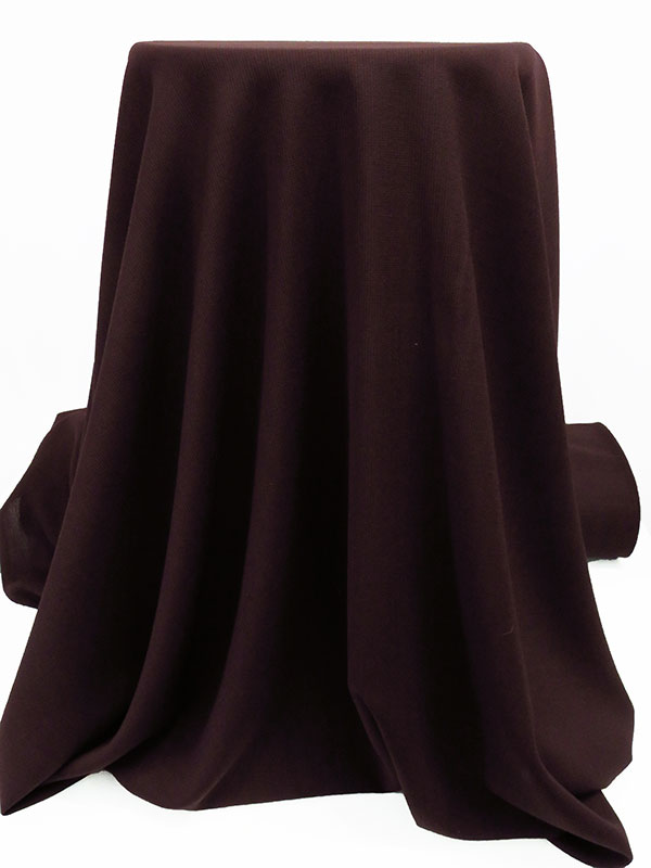 Baked Plum 100% Wool Novelty Vertical Pinstripe Weave Tropical Weight Suiting 58W