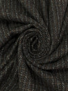 Black/Coffee/Granite/Off-White Wool/Polyester Novelty Weave Heavy Suiting 58W