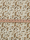 Wheat/Cinnamon Brown/Dark Cedar Brown 100% Linen Brush Stroke Print Shirt Weight Woven 60W