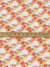 Taffy Pink/Sunflower/Vermillion/Multi 100% Rayon Abstract Splotch Print Shirt Weight Woven - Ecoliva - 56W