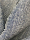 Navy Blue/White 100% Linen Cross-Dyed Shirt Weight Woven 56W