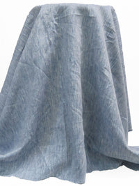 Navy Blue/White 100% Linen Cross-Dyed Shirt Weight Woven 56W
