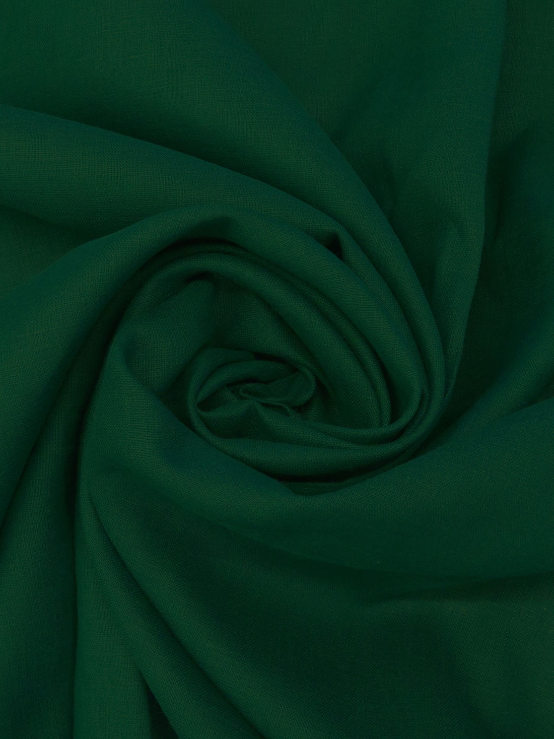 Deep Evergreen 100% Linen Shirt Weight Woven 56W