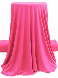 Pink Raspberry Polyester/Lycra ITY Knit - Made In Korea - 58W