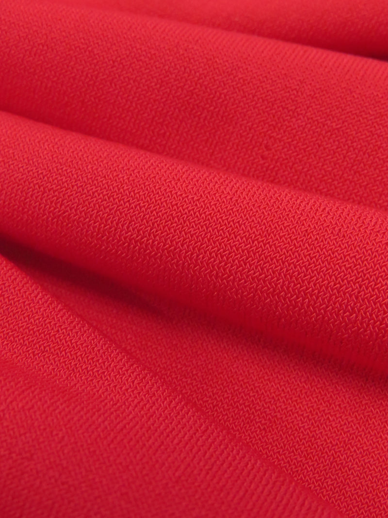 Scarlet Polyester/Lycra ITY Knit - Made In Korea - 58W