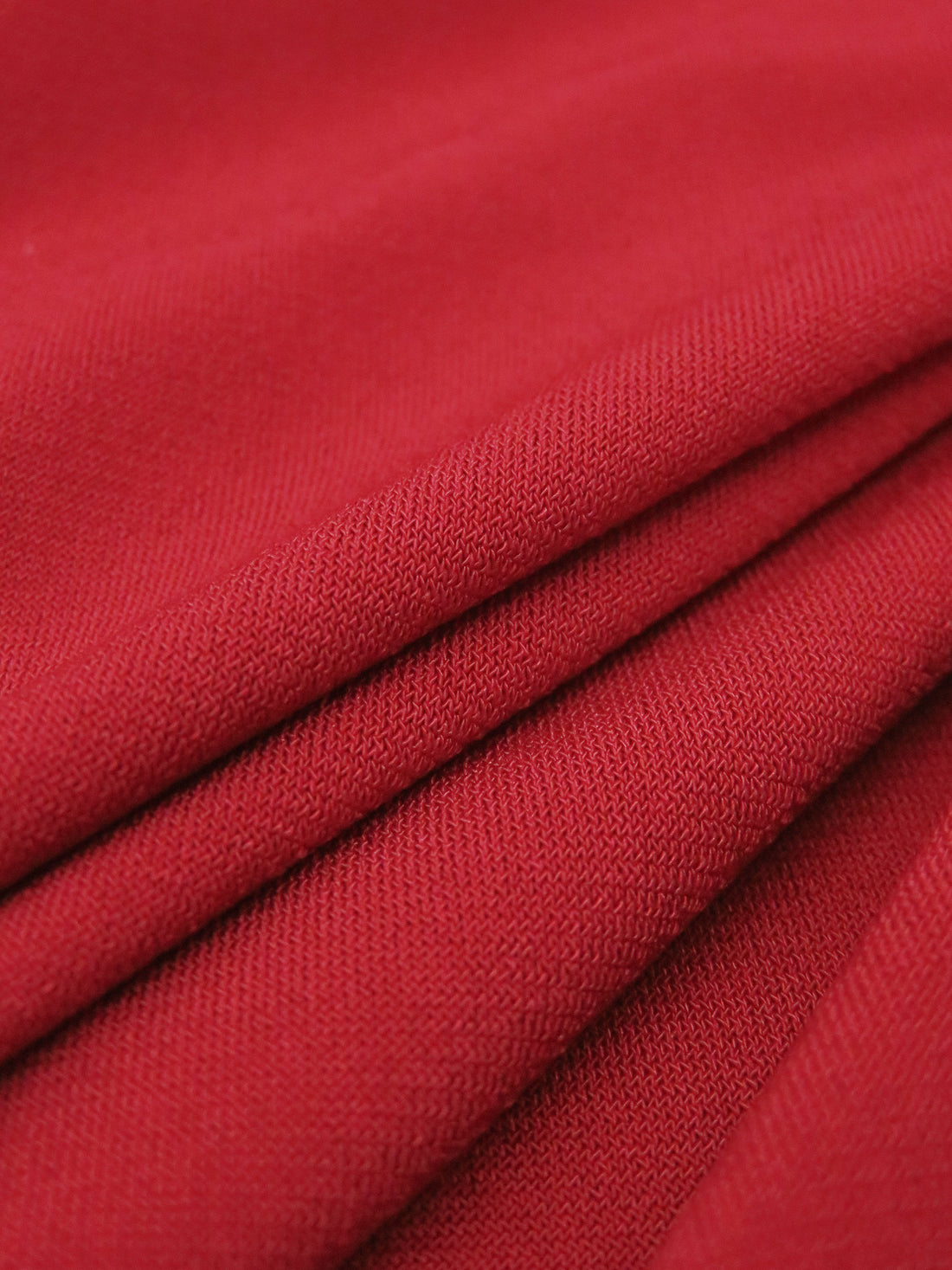 Tomato Red Polyester/Lycra ITY Knit - Made In Korea - 58W