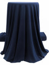 Deep Navy Polyester/Lycra ITY Knit - Made In Korea - 58W