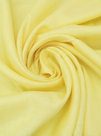 Soft Lemony Yellow 100% Linen Shirt Weight Woven 55W