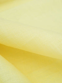 Soft Lemony Yellow 100% Linen Shirt Weight Woven 55W