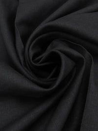 Black 100% Linen Mid-Weight Woven 58W